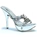 Ellie Shoes Women's 503 WENDY, 5 Inch Stiletto Heel Mule w/Rinestone Design, Available in 2 Colors