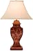 Currey and Company 6624 H.P. Sienna Garland Table Lamp with Beige Slub Shades
