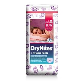 Huggies DryNites Pyjama Pants Age 8-15 (60-124 lbs/27-57 kg) Nappies - 3 x Packs of 9 (27 Pants)