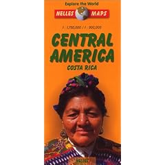 Central America Map: With Costa Rica (Nelles Maps)