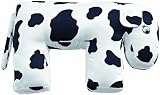 Pink an' Blue Floppeze Nursing Pillow Spare Cover - Cow Print