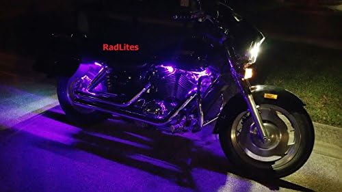 RadLites White 8 PC LED Neon Motorcycle Lighting Kit
