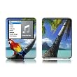 Tropics (Parrot in Tropics) Design Protective Decal Skin Sticker for Apple iPod nano 3G (3rd Generation) 4GB/ 8GB Player