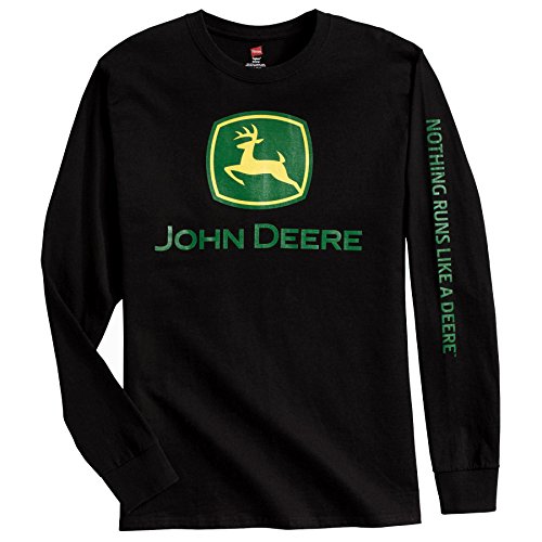 John Deere Black Long Sleeve Shirt