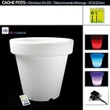 CACHE POT LUMINEUX 7 COULEURS DECLAIRAGE - Garden Corner