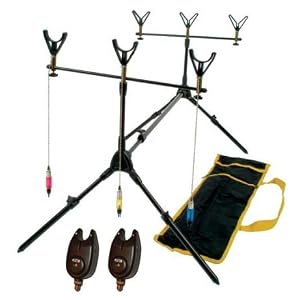 Carp Xpress Complete Rod Pod with 2 Bite Alarms