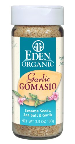 Eden Organic Garlic Gomasio, Sesame Seeds, Sea Salt and Garlic, 3.5-Ounce Shakers (Pack of... by Garlic Salts