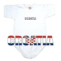 Baby Bodysuit White " Flag Croatia " Country