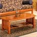 Atlantic Furniture Mission Coffee Table in Light Cherry Mission Coffee Table