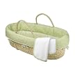 Tiddliwinks Moses Basket - Green