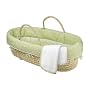 Tiddliwinks Moses Basket - Green