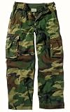 Kids Camouflage Pants Woodland Camo Vintage Paratrooper Fatigues