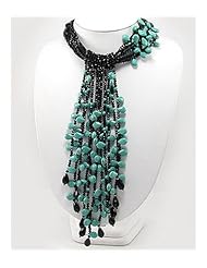 Turquoise Necklace In 92.5 Sterling Silver