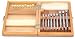 Mini Screwdriver Set of 9 Assortment with Spare Blades in Wooden Box