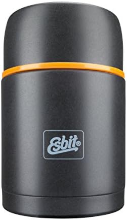 Esbit Stainless Steel Vacuum Food Jug with Double-Wall Insulation, Pressure Release and Bowl Lid