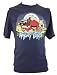 Angry Birds (Hit Mobile App) Mens T-Shirt - Christmas Birds Moonlight Carol Image on Blue (Large)