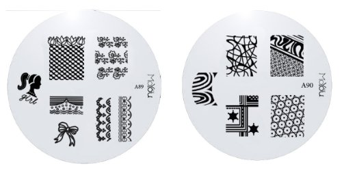 Moyou Nail Art 2 image Plate Bundle- A89+ A90 Preisvergleich