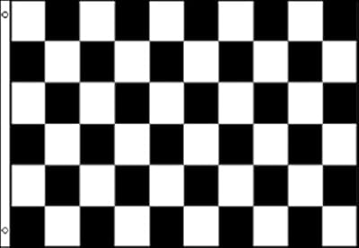 Black and White Checkered Flag Racing Banner Large Race Pennant Nascar 4x6 Foot