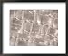Close-up of Metallic Silver and Gray Fibers in a Woven Pattern Framed Art Poster Print, 22x18