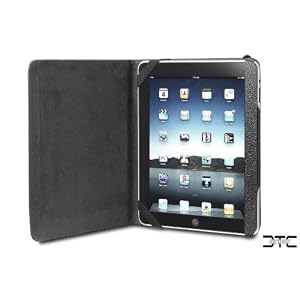 Acase Premium Leather Slimline Carrying Case for Apple iPad and HP TouchPad (Black)