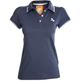 41ZJikL5LLL. SL160  Soul Cal Stripe Polo T Shirt   Dark blue   Womens
