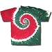 Christmas Swirl Tie Dye T-Shirt for Youth