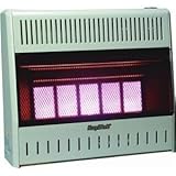 Kozy World KWP324 25,000-BTU Vent-Free LP-Gas Infrared Wall Heater with Thermostat