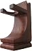 Mission Style Wood Shave Stand for Razor and Brush - Walnut Finish
