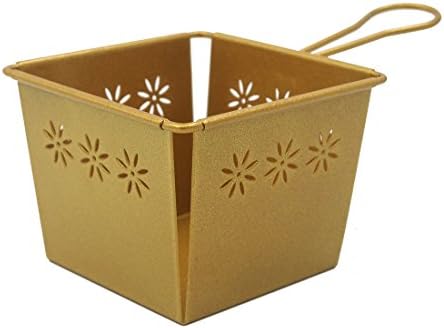F0108 Mini Fry Basket Bread Basket Dessert Basket, Present Fried Food, Restaurant Table Serving, Golden
