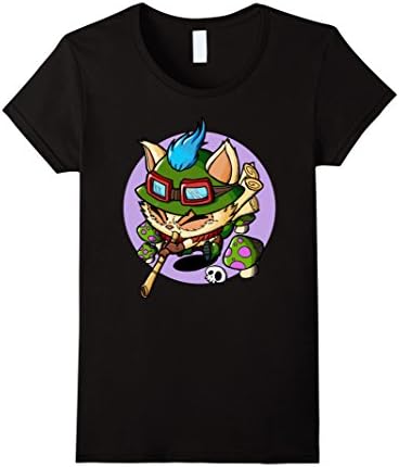 Women's Teemo Shirt on purple Small Black