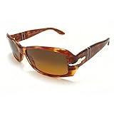 PERSOL 2861-S Sunglasses 2861S Amber/Brushed Metal 765/3C Shades