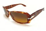 PERSOL 2861-S Sunglasses 2861S Amber/Brushed Metal 765/3C Shades