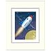 TykeStyle Moon Rocket Heirloom 11x14 Art Print