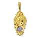 22k Gold Overlay Opal and Genuine Gold Panda Coin Pendant by Sajen