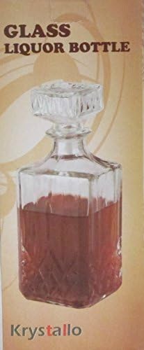 Krystallo Glass Liquor Bottle by Krystallo