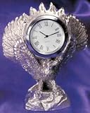 Diamond-Cut Eagle Desk Clock