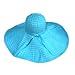 41ZJutvOYiL. AA75  FABULOUS TURQUOISE BLUE ULTRA WIDE 8 SHAPEABLE BRIM FLOPPY HAT