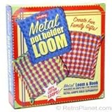 POT HOLDER weaving LOOM and loops colored FABRIC kid NEW