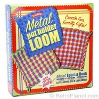 POT HOLDER weaving LOOM & loops colored FABRIC kid NEW