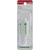 Singer Elastic Sewing Thread Blister Card, 30-Yard, White