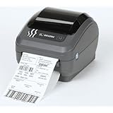 Zebra GK42-202511-000 GK420D Direct Thermal Printer, Monochrome, 6" H x 6.75" W x 8.25" D, With USB, Serial, and Parallel Connections and Dispenser