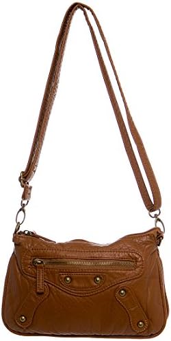 Soft Vegan Leather Clutch Wristlet Crossbody Large Handbag "The Marisa Three Way Crossbody" by Ampere Creations