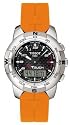 Tissot Men's T-Touch Polished Titanium Orange Rubber Watch #T33.7.878.92