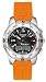 Tissot Men's T-Touch Polished Titanium Orange Rubber Watch #T33.7.878.92