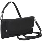 Perlina Alissa Crossbody Flap (Black)