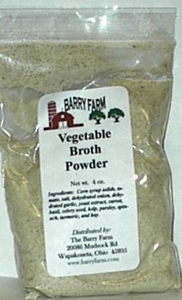 Vegetable Broth Powder, 4 oz. by Barry Farm