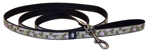 EK Ekcessories 10419C-D71-AM Designer Medium Mutt 6' Pink/Green Camo Dog Leash