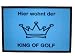 Fußmatte KING OF GOLF,Golfermatte,Door Mat Golf