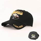 Urban Boundaries - "Hooked on Jesus - Big Lure" Embroidered Adjustable Baseball Hat - Black