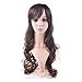 MapofBeauty Beautiful Dark Brown Curly Long Hair Wig